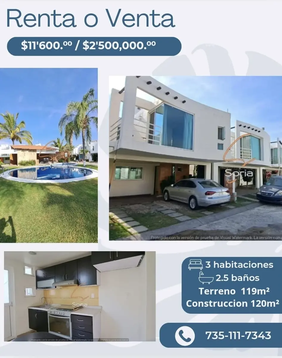 Casa en renta en Sitio del Sol, Cuautla — foto 1 de 26