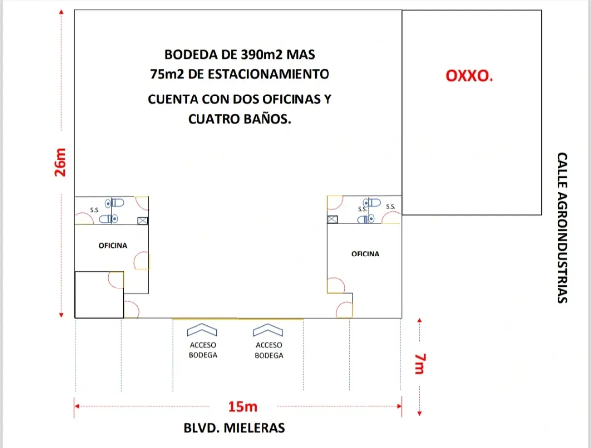 Bodega Nueva en RENTA en Blvd Mieleras Bodega Nueva en RENTA en Blvd Mieleras