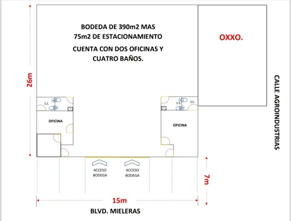 Bodega Nueva en RENTA en Blvd Mieleras Bodega Nueva en RENTA en Blvd Mieleras
