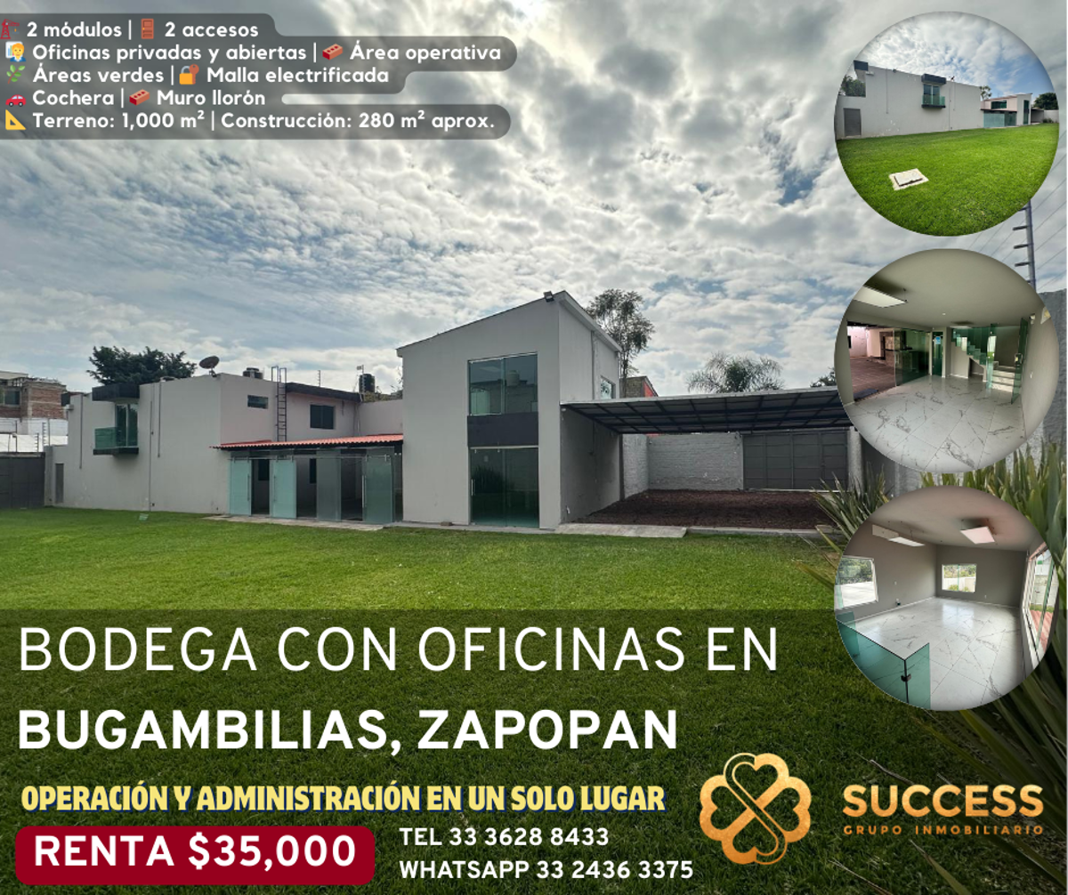 Bodega en renta en Bugambilias, Zapopan — foto 1 de 22