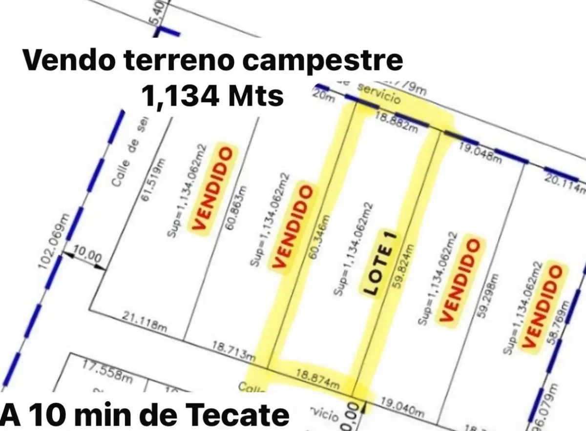Terreno en venta en Nueva Colonia Hindú, Tecate — foto 1 de 17