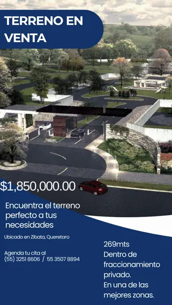 Terreno en Venta, Zibata Queretaro