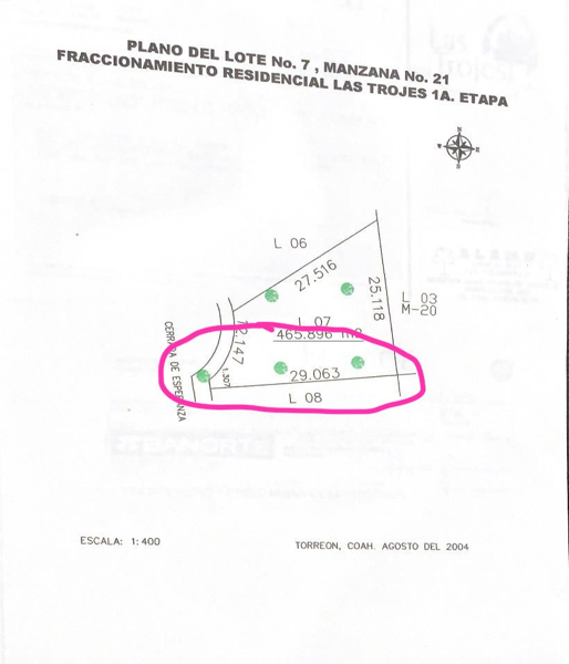 Terreno en venta en Las Trojes, Torreón — foto 3 de 5