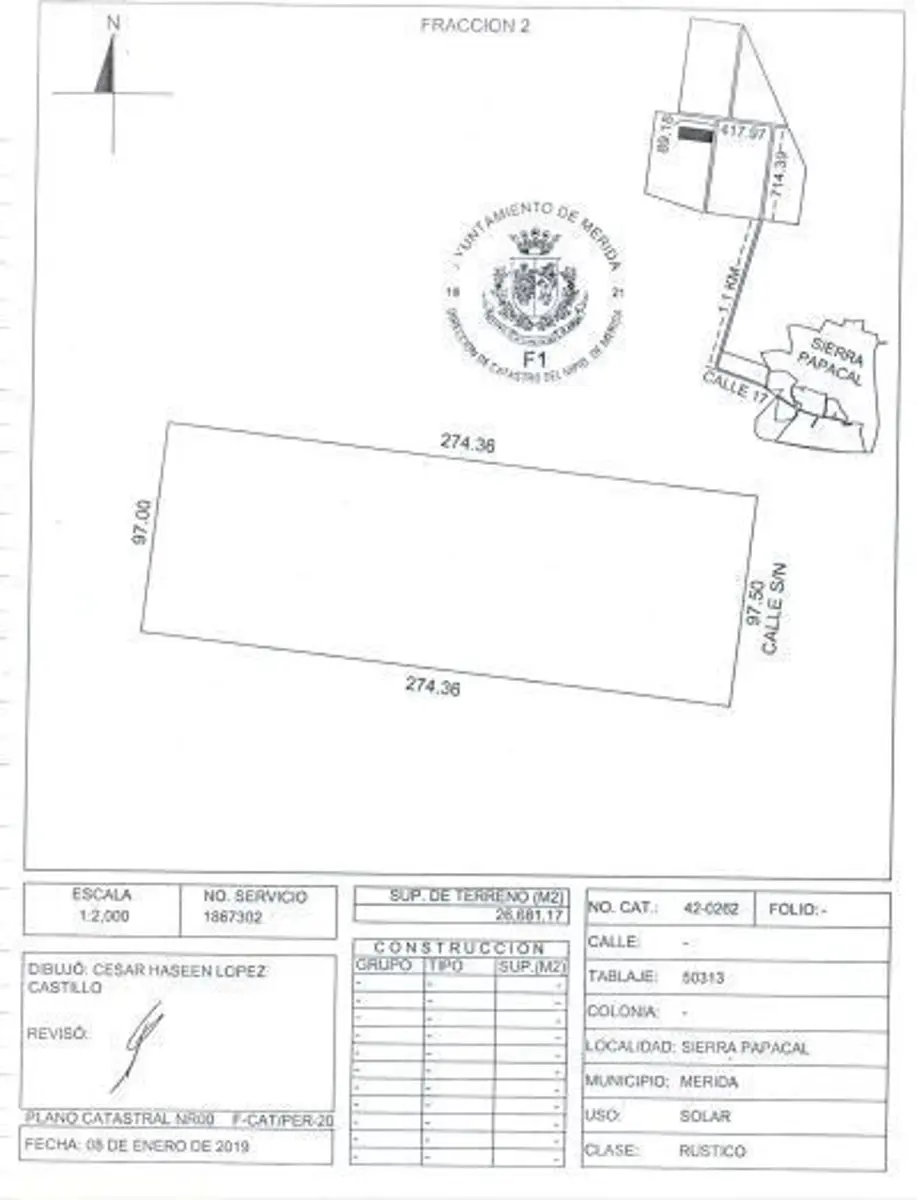 Terreno en venta en Sierra Papacal, Mérida