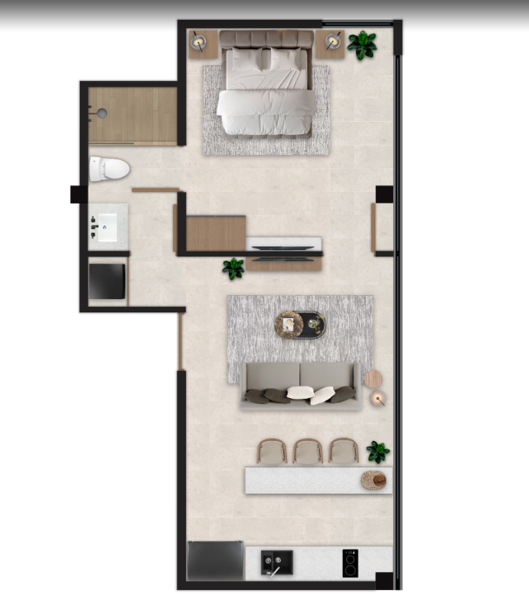 Departamento en venta en Santa Gertrudis Copo, Mérida — foto 3 de 12