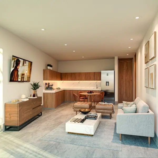 Departamento en pre-venta con muebles, merida temozón norte