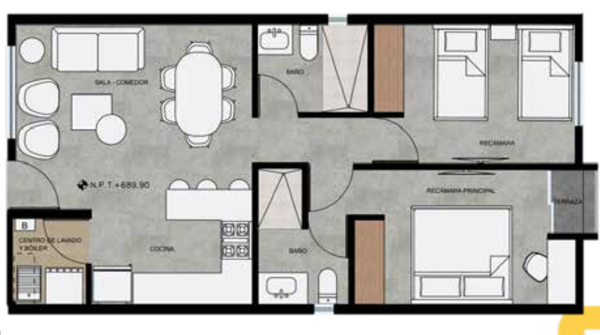 Departamento en Venta en San Gregorio, Santa Catarina, Nuevo León 3