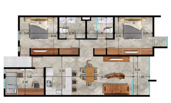 Departamento en Venta en Cobá, Tulum, Quintana Roo 2