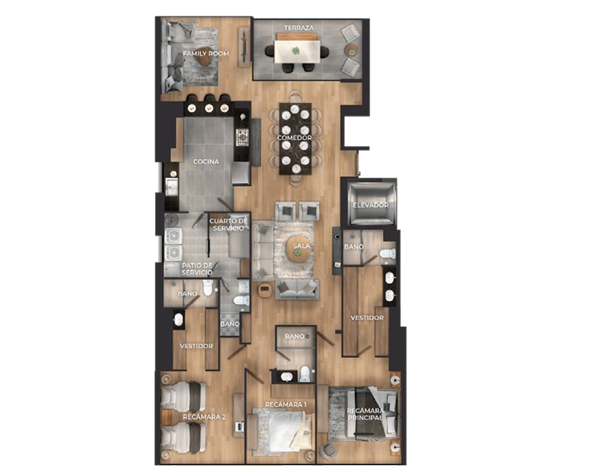 Departamento en Venta en Bosque Real, Huixquilucan, México 2