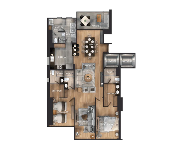 Departamento en Venta en Bosque Real, Huixquilucan, México 2