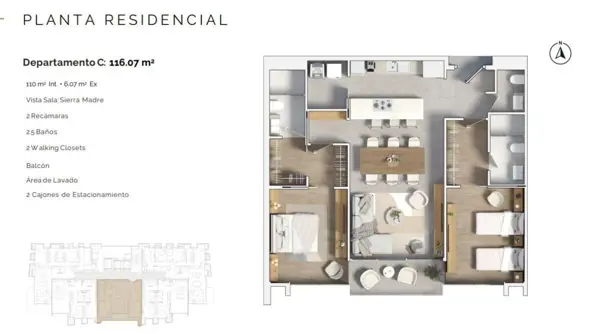 Departamento en Venta en Loma Larga, Monterrey, Nuevo León 2