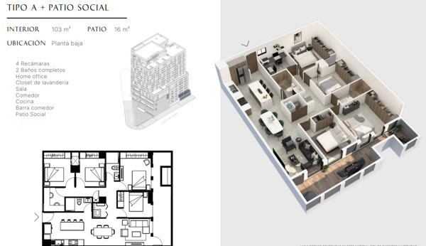 Departamento en Venta en Roma, Monterrey, Nuevo León 2