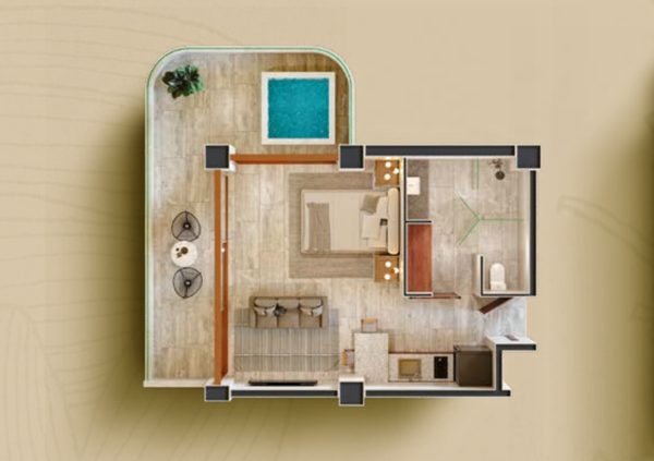 Departamento en Venta en Puerto Morelos, Puerto Morelos, Quintana Roo 2