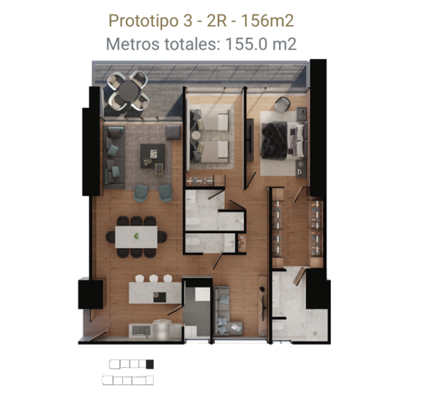 Departamento en Venta en Ampliación Fuentes del Pedregal, Tlalpan, Ciudad de México 2