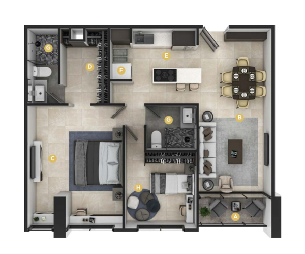 Departamento en Venta en Residencial Dinastía, Monterrey, Nuevo León 2