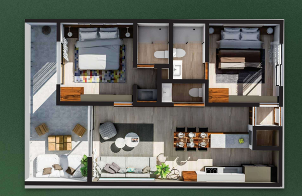 Departamento en Venta en Aldea Zama, Tulum, Quintana Roo 2