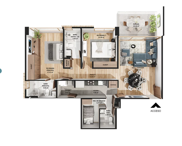 Departamento en Venta en Bosque Real, Huixquilucan, México 5