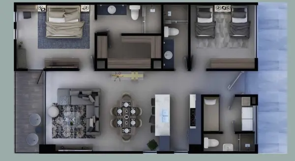 Departamento en Venta en El Faisán, Santiago, Nuevo León 2