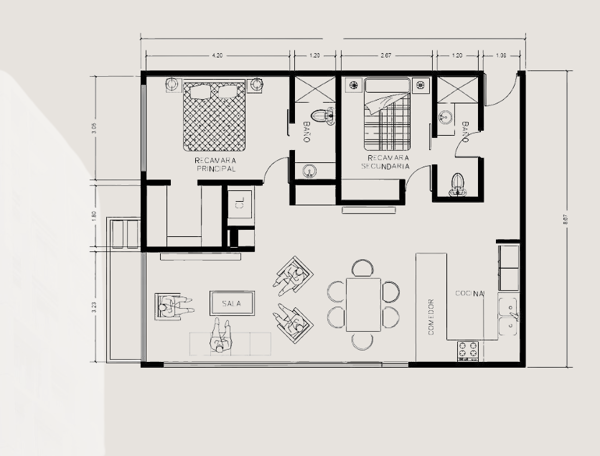 Departamento en Venta en Tampiquito, San Pedro Garza García, Nuevo León 2