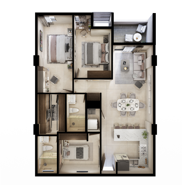 Departamento en Venta en Sierra Ventana, Monterrey, Nuevo León 2