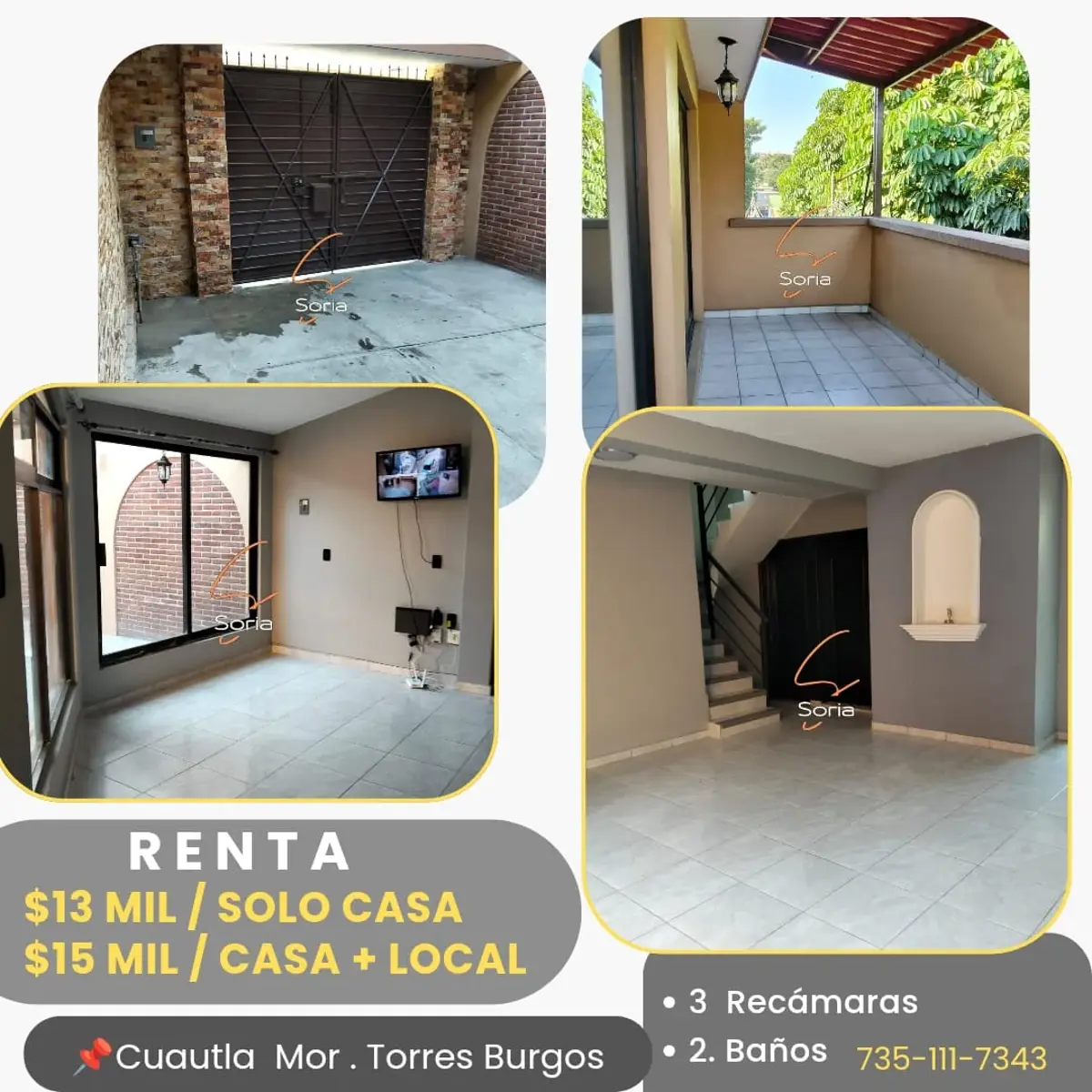 Casa en renta en Pablo Torres Burgos, Cuautla — foto 1 de 21