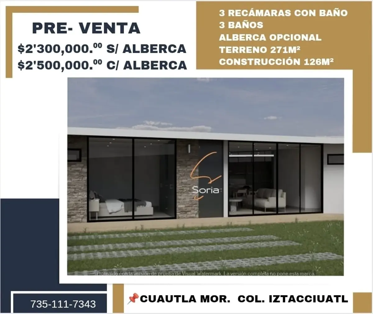 Casa en venta en Iztaccihuatl, Cuautla — foto 1 de 7