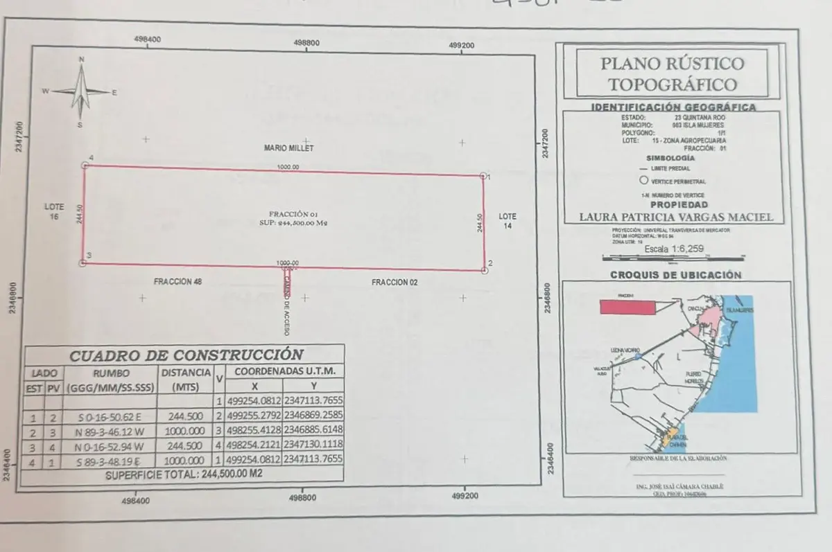 Terreno en venta en Ixchel, Benito Juárez — foto 1 de 16