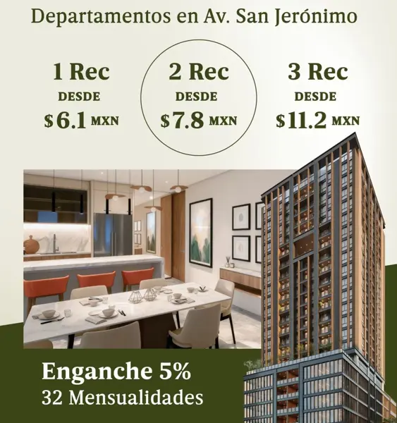 Departamento en venta en San Jeronimo, Monterrey — foto 2 de 6