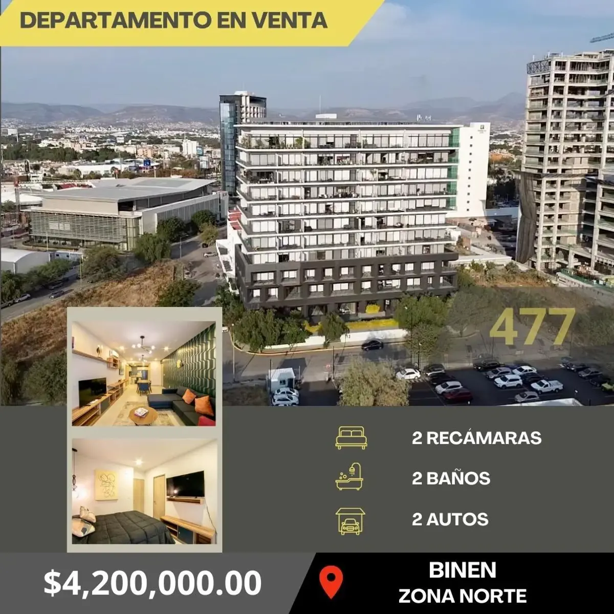 Departamento en venta en Valle del Campestre, León — foto 1 de 20