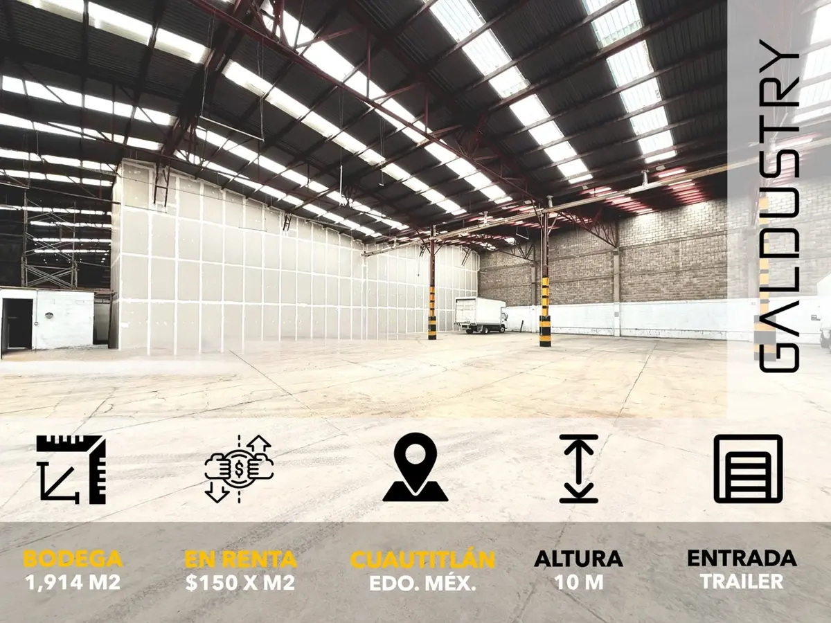 Bodega en renta en Cuautitlán Centro, Cuautitlán — foto 1 de 5