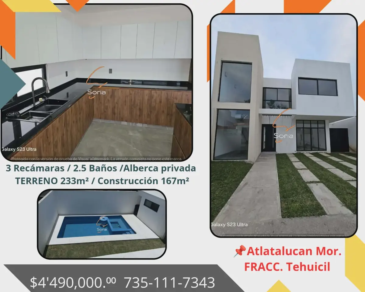 Casa en venta en Tehuicil, Atlatlahucan — foto 1 de 20