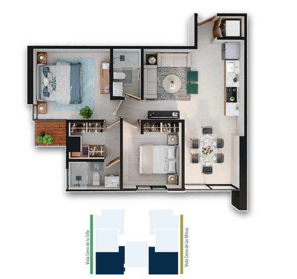 Departamento en Venta en Las Cumbres, Monterrey, Nuevo León 2