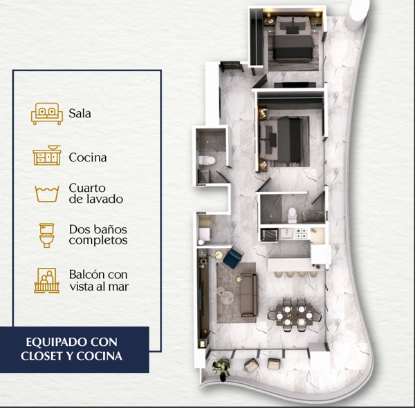 Departamento en Venta en Mazatlán Centro, Mazatlán, Sinaloa 2