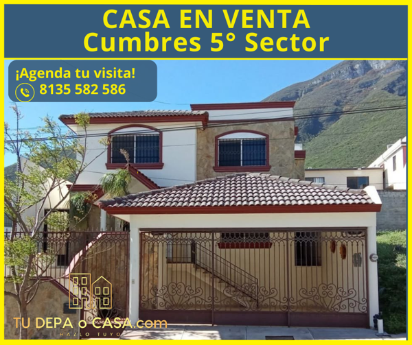 Hermosa Residencia en Venta, colonia Cumbres 5° sector, Monterrey, N.L.