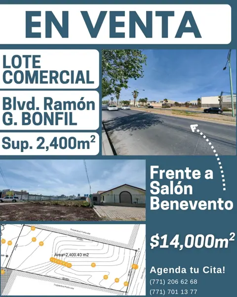 Terreno en venta en Zona Plateada, Pachuca de Soto, Hidalgo