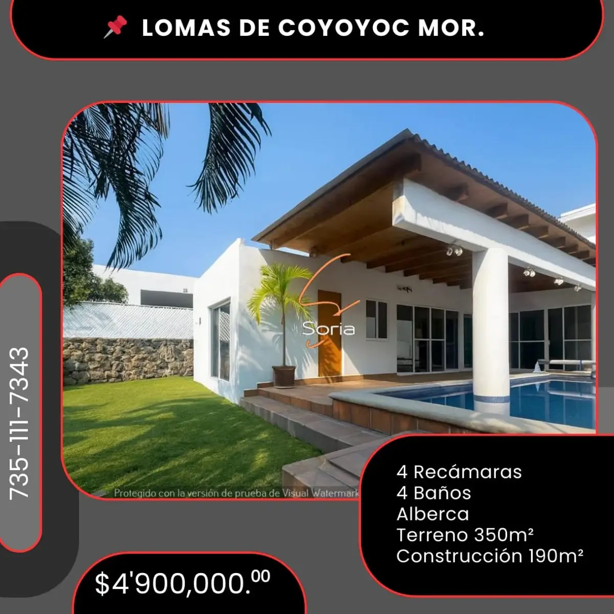 Casa en venta en Lomas de Cocoyoc, Atlatlahucan — foto 1 de 9