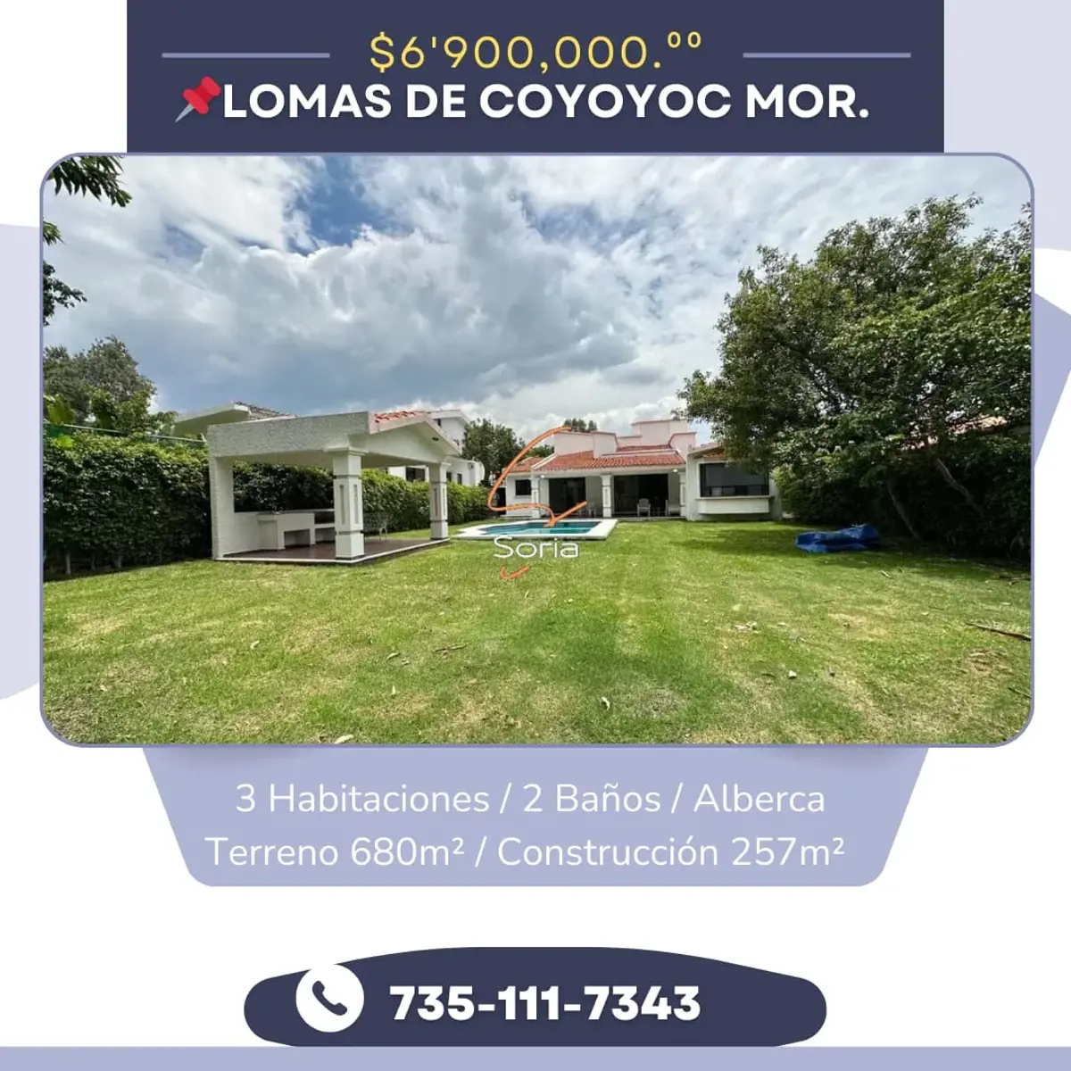 Casa en venta en Lomas de Cocoyoc, Atlatlahucan — foto 1 de 12