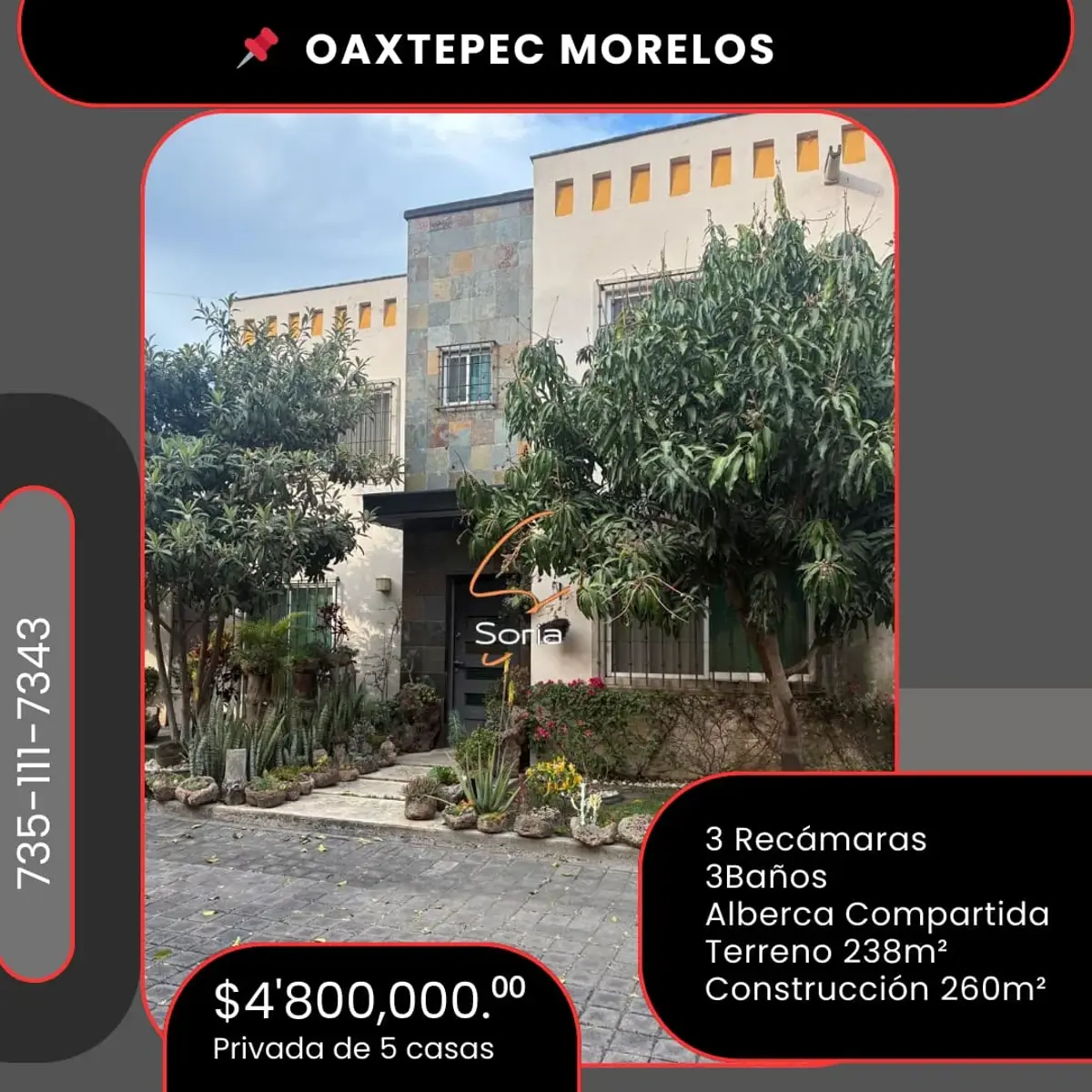 Casa en venta en Oaxtepec Centro, Yautepec — foto 1 de 17