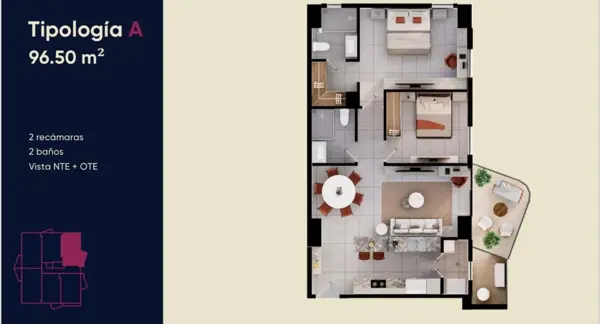 Departamento en venta en Santa Maria, Monterrey — foto 2 de 14