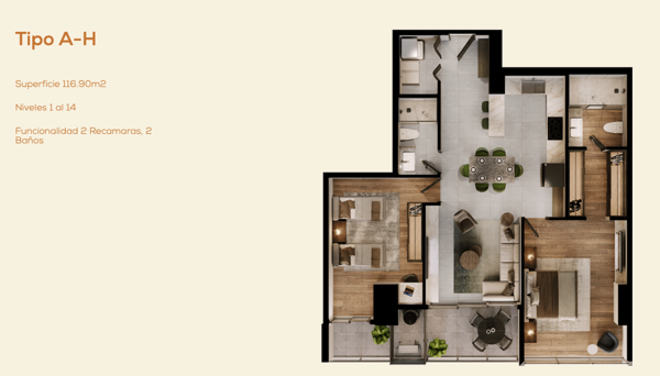 Departamento en venta en Zona Valle Poniente, San Pedro Garza García — foto 3 de 13
