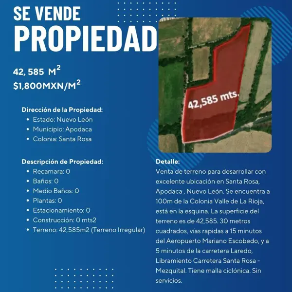 Terreno en venta en Santa Rosa, Apodaca — foto 3 de 6