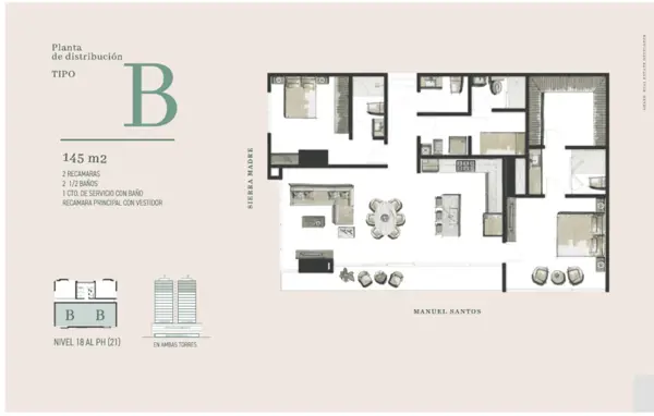 Departamento en venta en Del Valle, San Pedro Garza García — foto 3 de 5