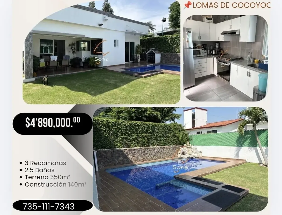 Casa en venta en Lomas de Cocoyoc, Atlatlahucan — foto 1 de 16