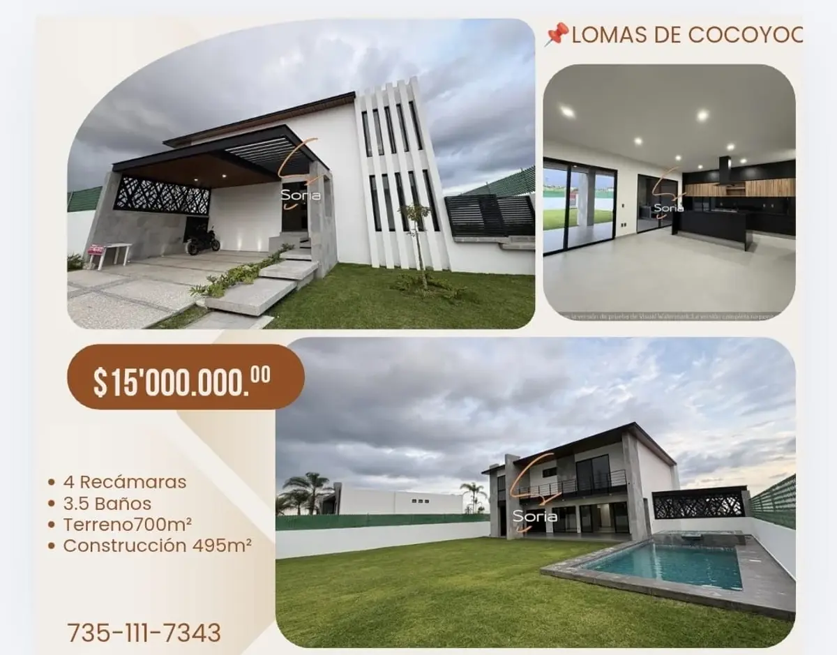 Casa en venta en Lomas de Cocoyoc, Atlatlahucan — foto 1 de 8