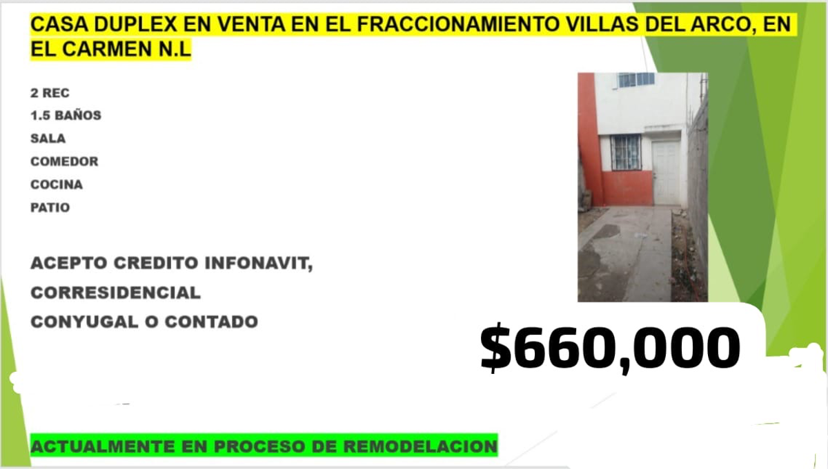Casa en venta en Villas del Arco, El Carmen
