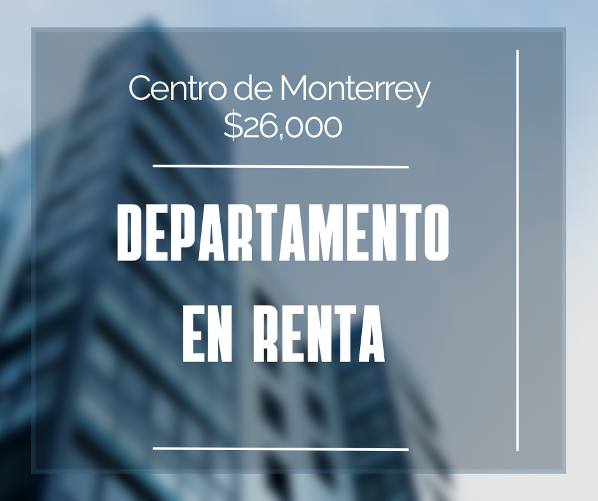 Departamento en renta en Céntrika, Monterrey