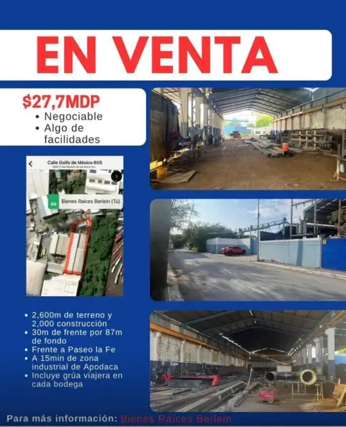 Bodega en venta en La Fe, San Nicolás de los Garza — foto 3 de 7