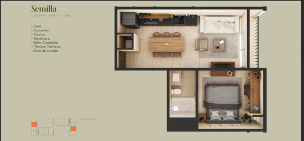 Departamento en venta en Dzitya, Mérida — foto 2 de 23