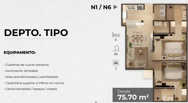 Departamento en venta en Xcumpich, Mérida — foto 2 de 21