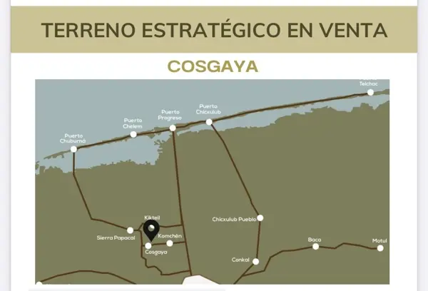 Terreno en venta en Cosgaya, Mérida — foto 3 de 9